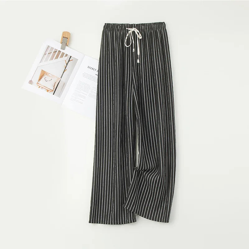 Wide Leg  Women's High Waist Drape Pleated Loose Casual pants