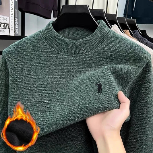Personalized Mens Exquisite Brand Paul Classic Embroidered  Knitted Sweater
