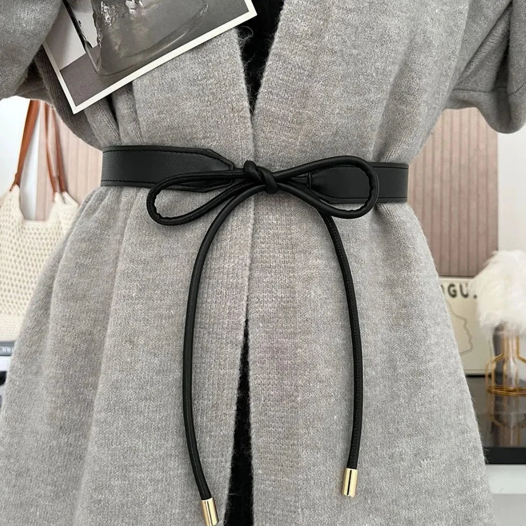 Women's Waist Belt Adjustable Bow