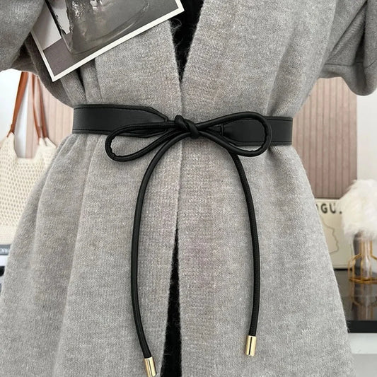 Women's Waist Belt Adjustable Bow
