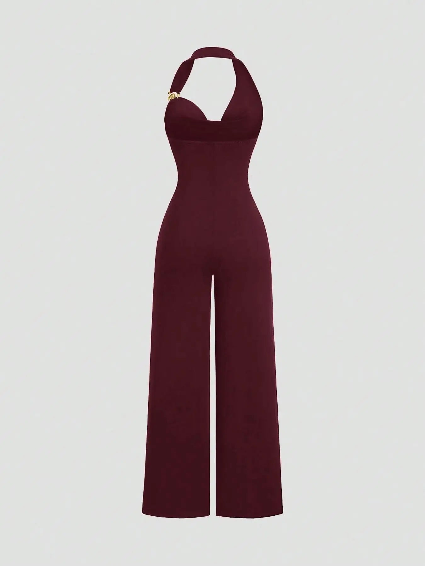 Women's Slim Fit Jumpsuit Backless Halter