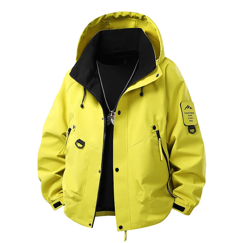 Men's Windbreaker Jacket  Casual Coat for Camping