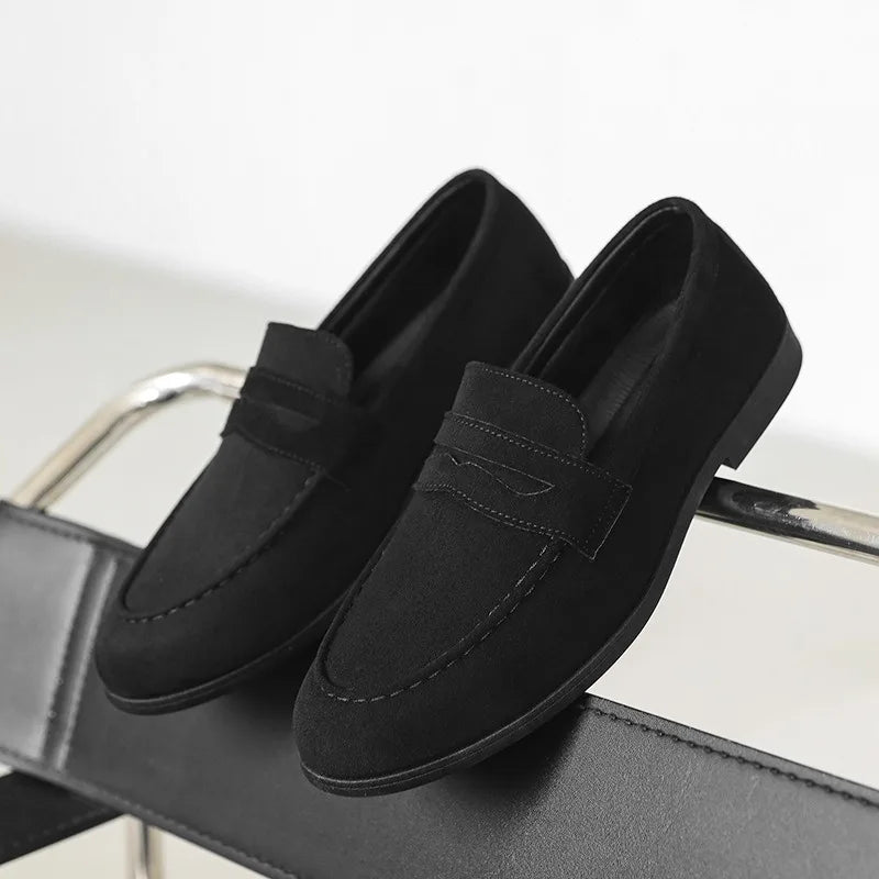Men's Suede Slip-On Loafers
