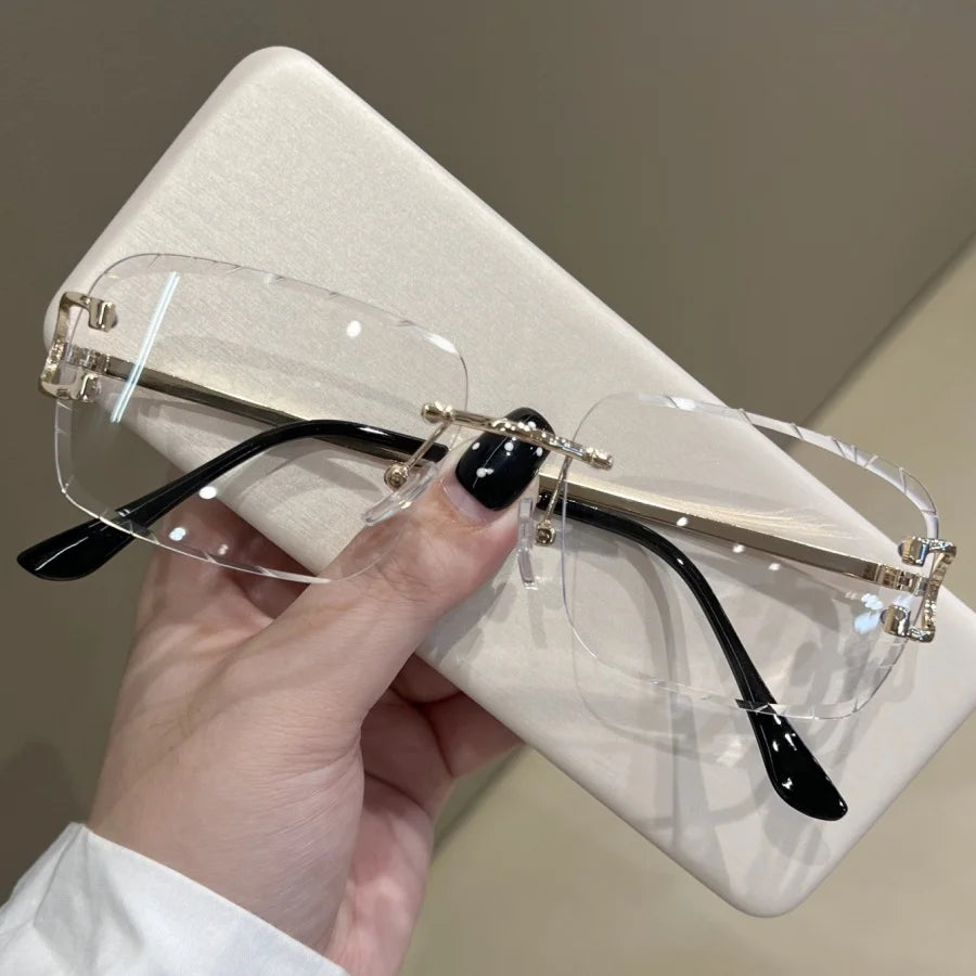 Women's Fashion Glasses New Frameless High-Definition