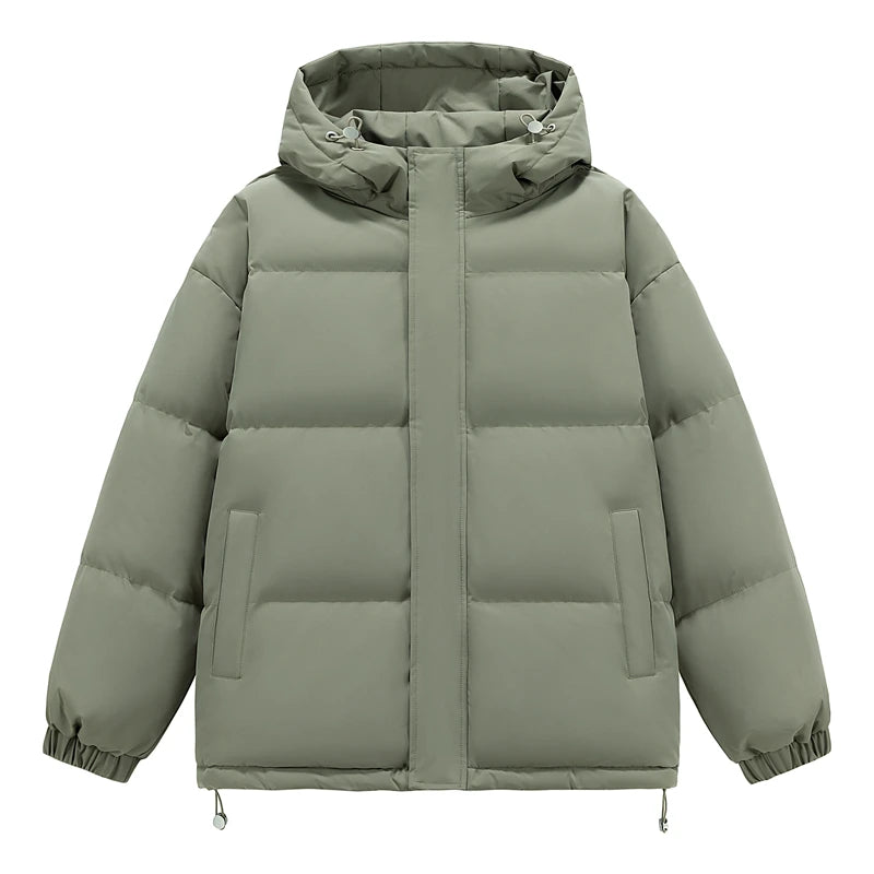 Men's Puffer Jacket  Hip Hop Hooded Coat