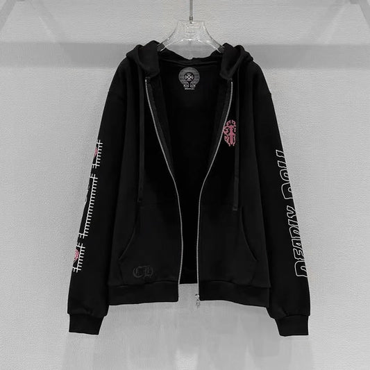 Women's Hooded Zipper Sweatshirt Jacket
