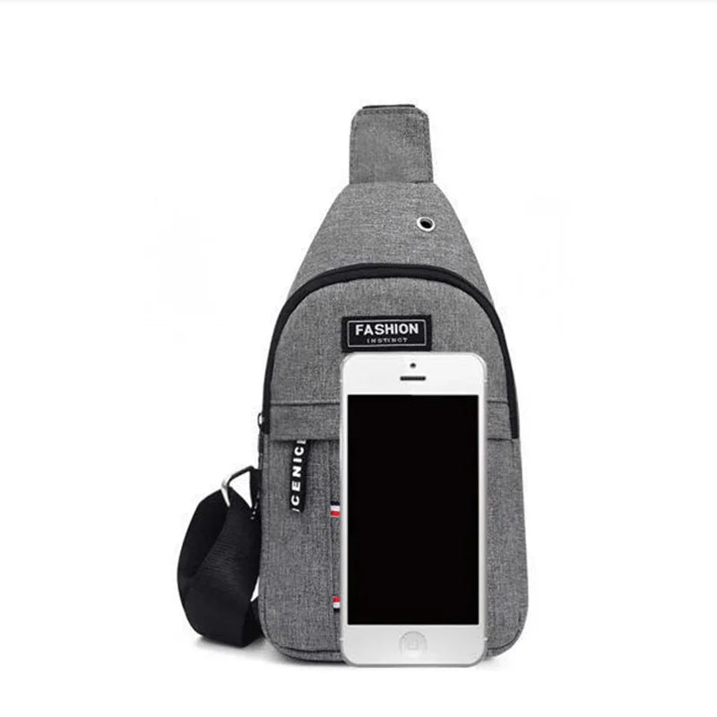 Men's Chest Bags Casual Waist Bags Small Short Trip Travel Carry Bags