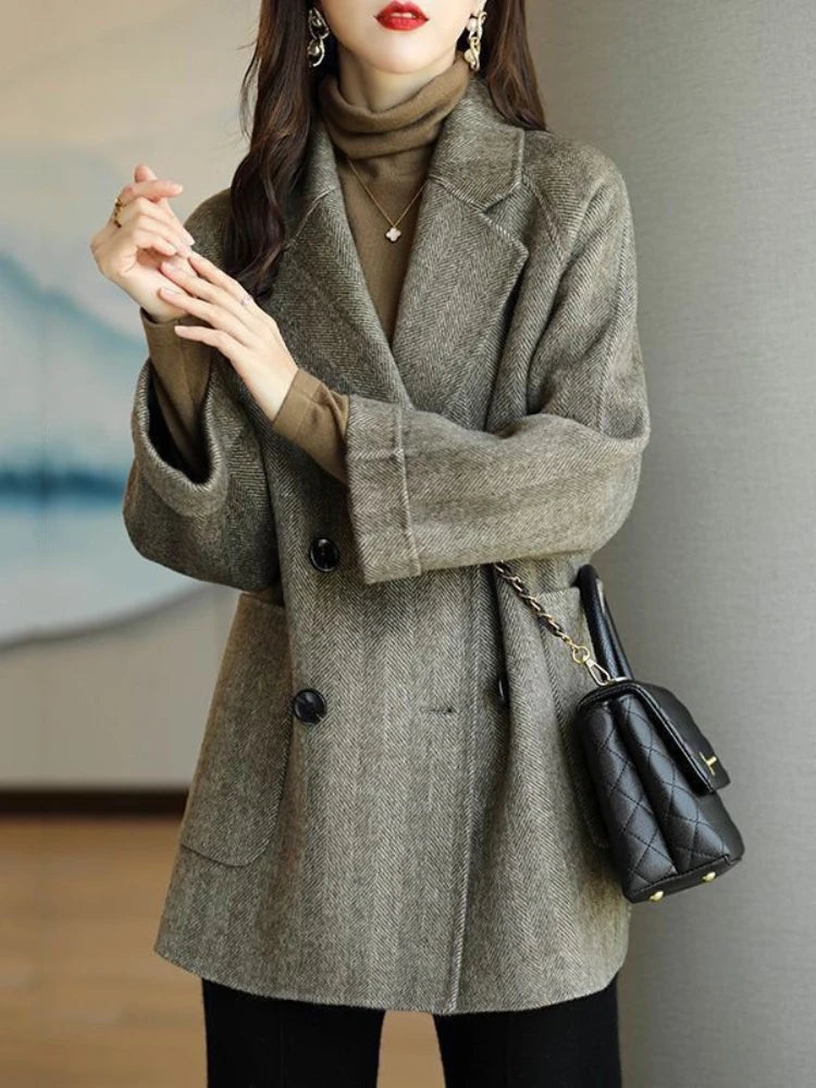 Long Sleeve Office Lady Trench Coat