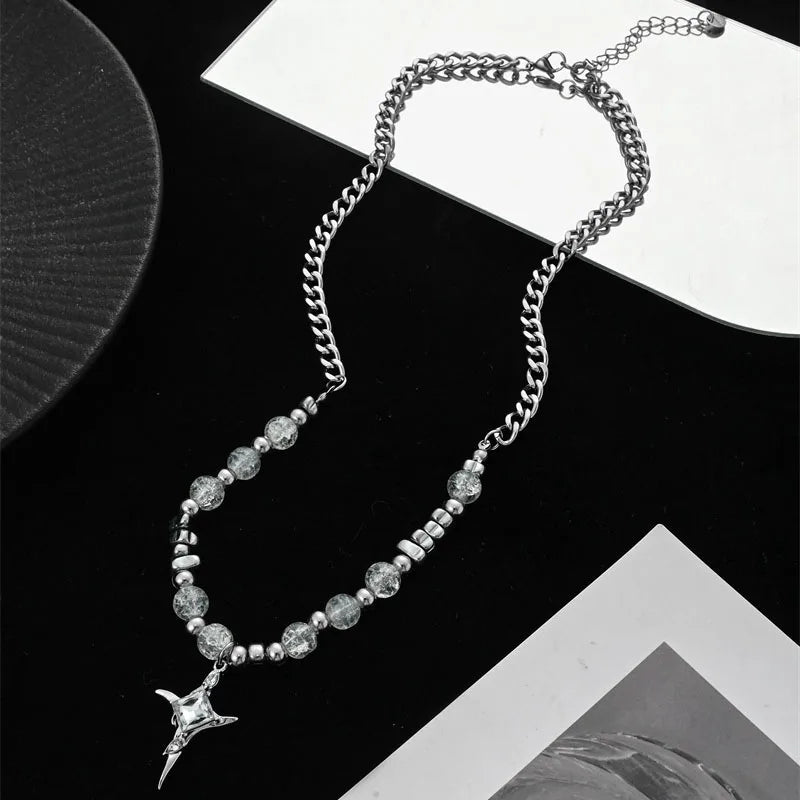 Stainless Steel Cuban Chains Necklace for Men Women