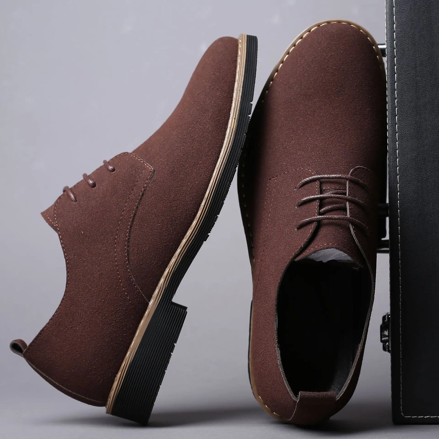 Men's Dress Shoes  Leather Suede Casual Men Shoes