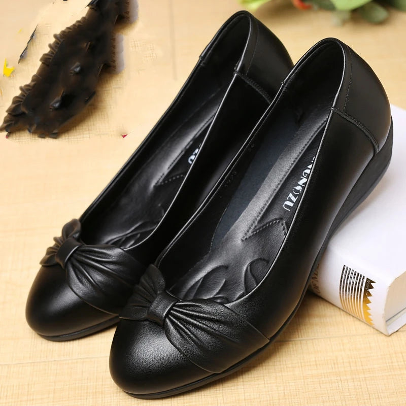 Women Flats Shoes Casual Light Comfortable Patent Leather  Outdoor Loafers