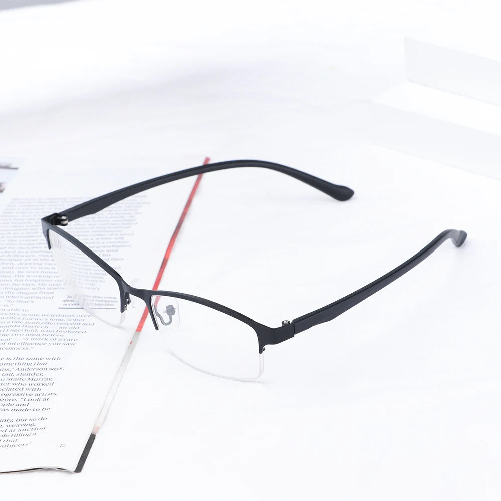 Women Half Frame Optical Computer Goggles Short-sighted Eyewear