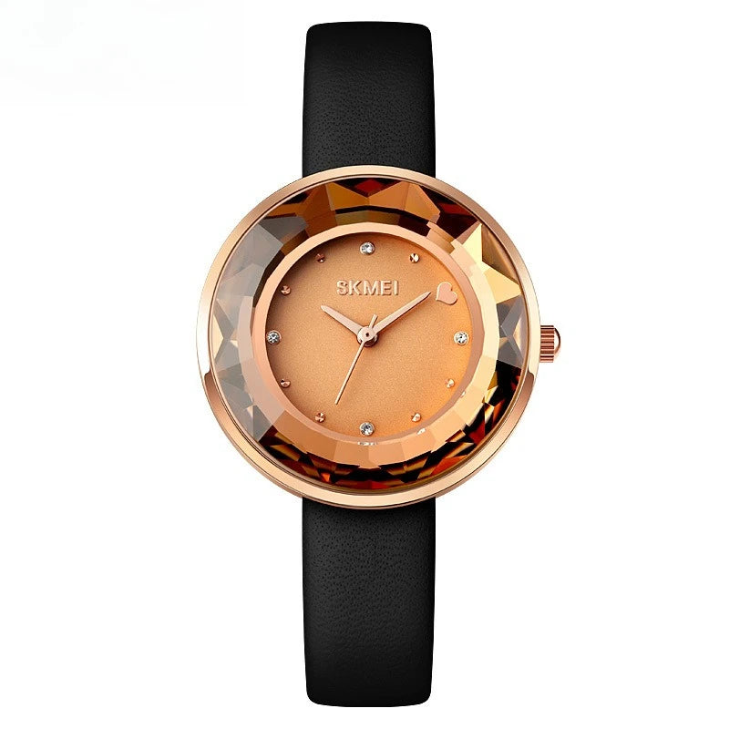Women's Quartz Watch Screw-Down Crown