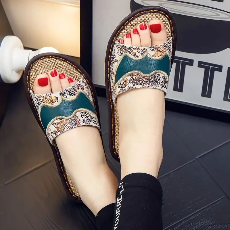 Slides Shoes For Women Flat Pink Sandals