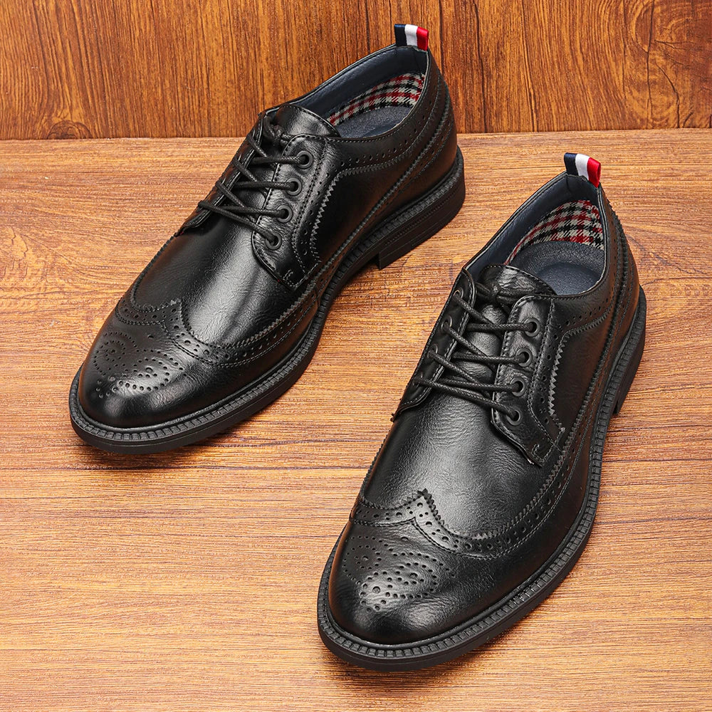 Dress Shoes Man Business Stylish Comfortable