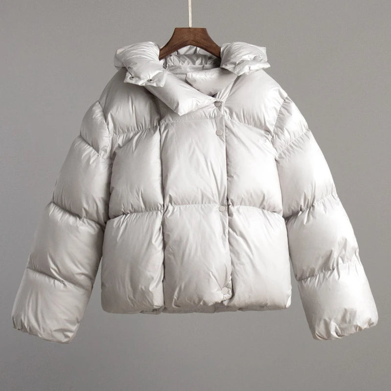 Women's Loose Parkas Coat Vintage Bread Outwear
