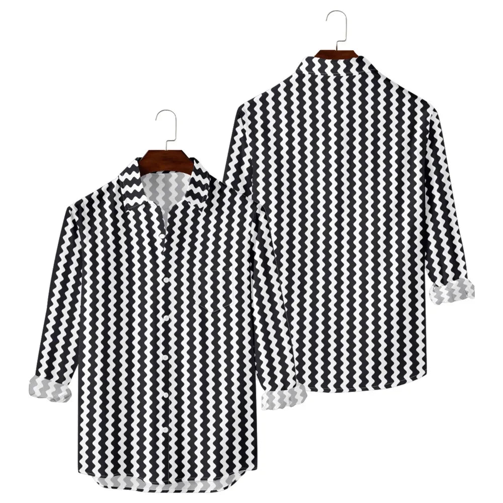Button Up Shirts Seafoam Striped