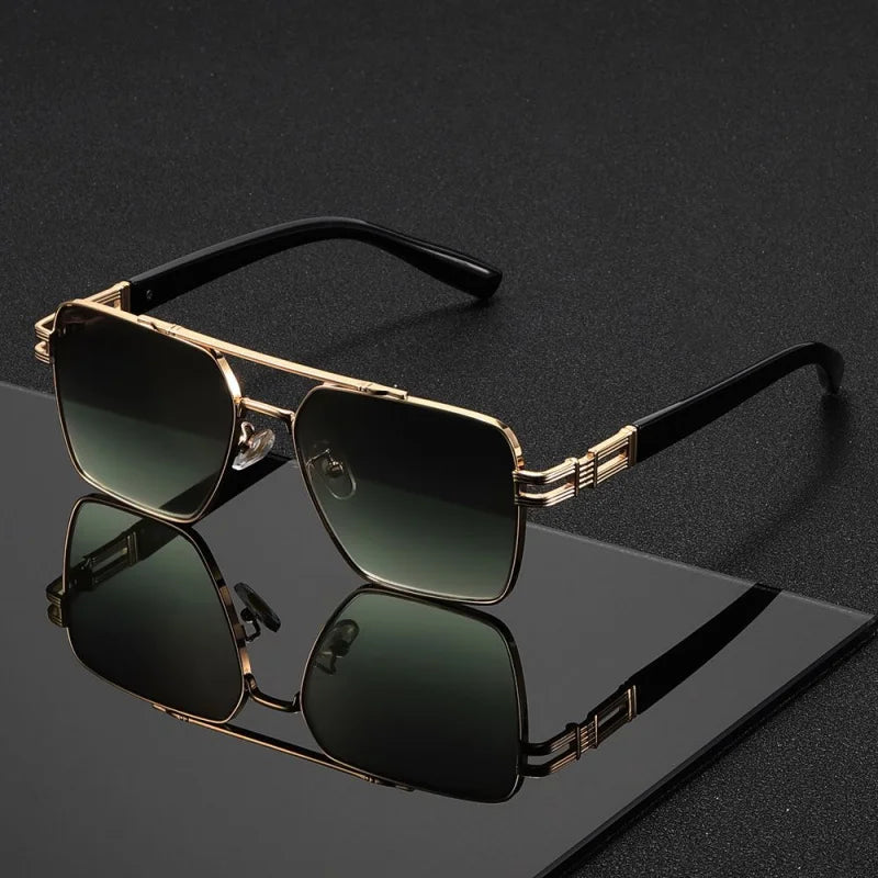 1PC, double beam glasses, fashionable cut-out temples, oversized ultra-light frames