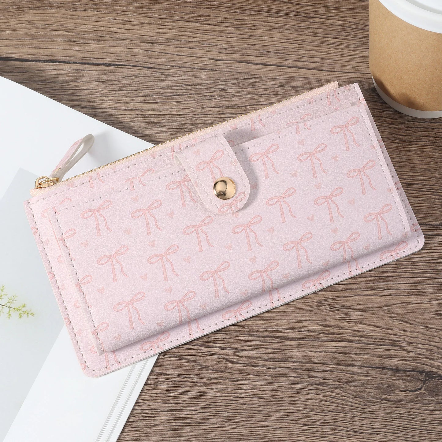 Women's long wallet, coin wallet, multi card slot function wallet
