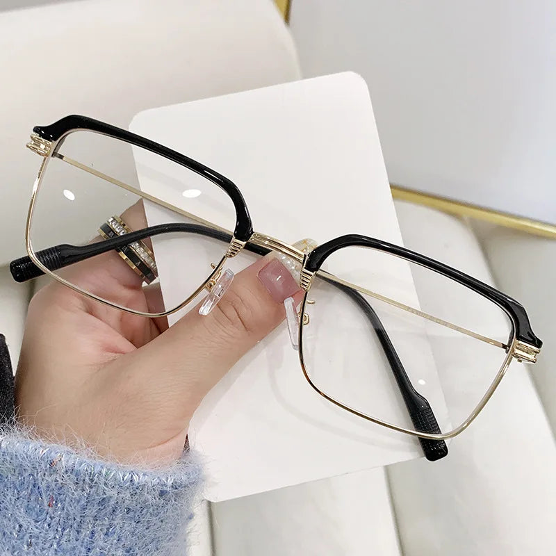 Reading Glasses for Men New Half Frame Fashion Far Sight Hyperopia Eyewear