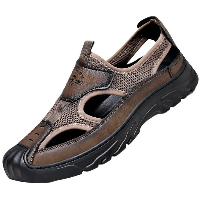 Sandals for Men Casual Sport Sandals  Breathable Hollow Out Mesh Shoes
