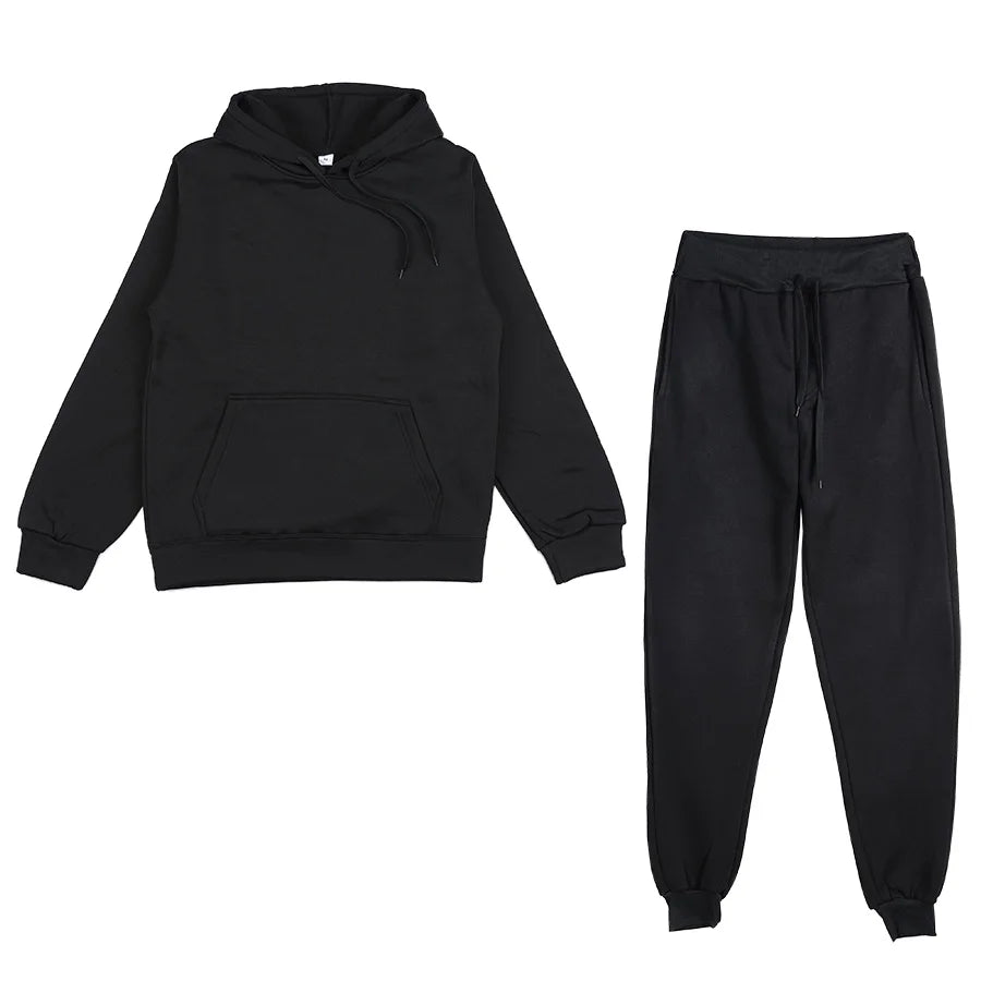 Women Warm Hoodie Sweatshirts And Long Pant