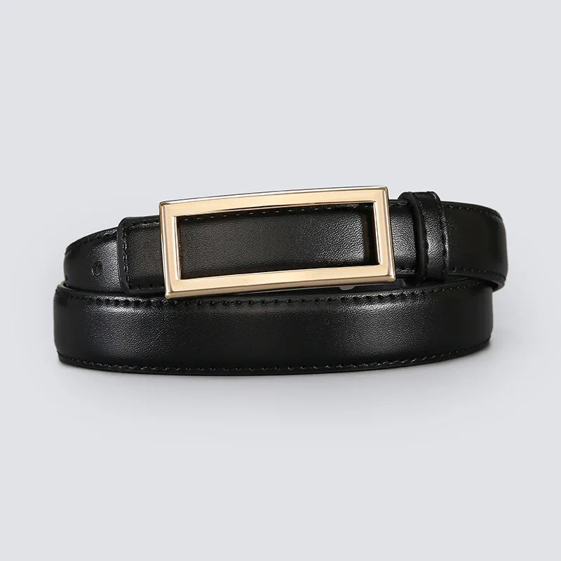 Women's Belt for Jeans  Leather Luxury Brand Buckle Belt