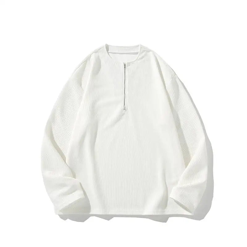Round Neck Long Sleeve Sweatshirt Casual Versatile Pullover for Women Men
