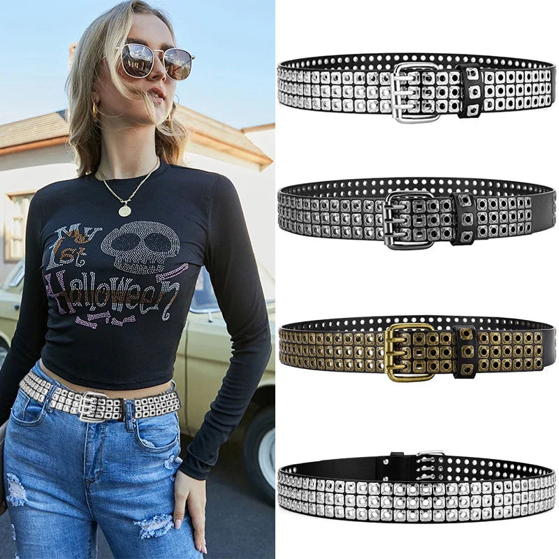 Women Belt  Fashion Square Beads