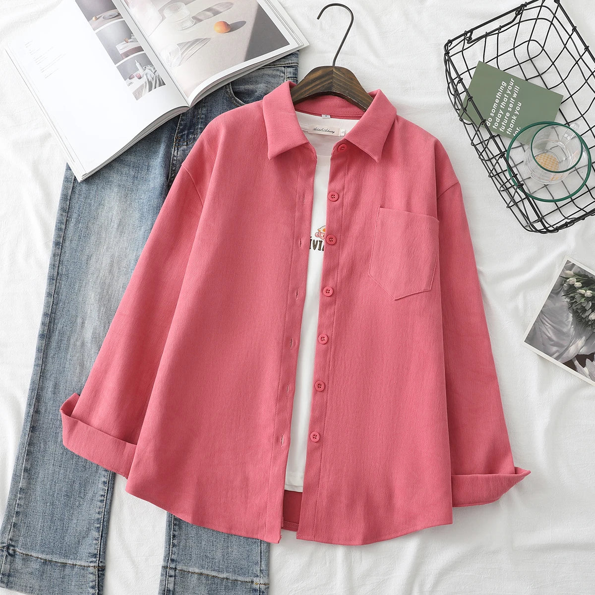 Women Blouses Solid Shirts Tunic  Tops And Blouses