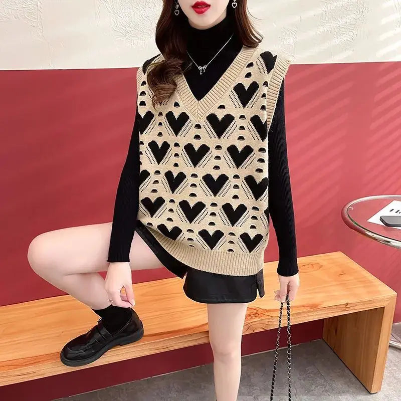 White Knit Vests For Women