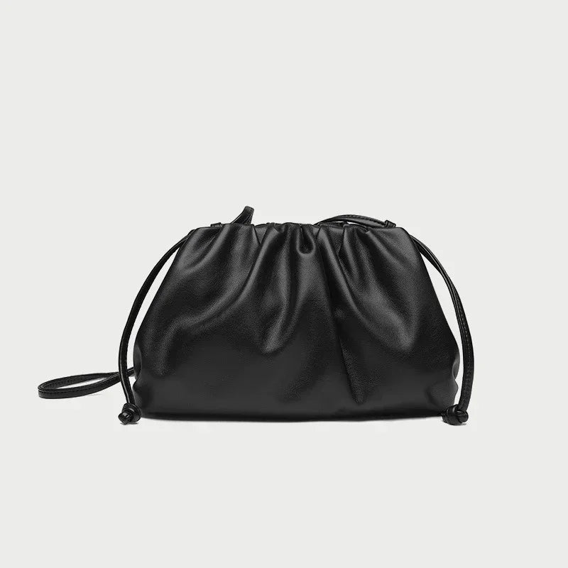 Cloud Soft Leather Madame Bag Single Shoulder Slant Dumpling Bag