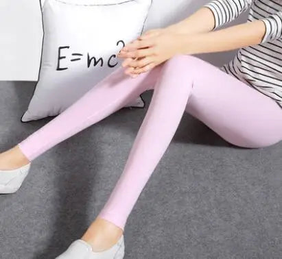 Solid Colorful Leggings For Women