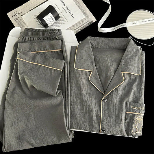 Men's Pajama Sets Casual Autumn Winter Sleepwear