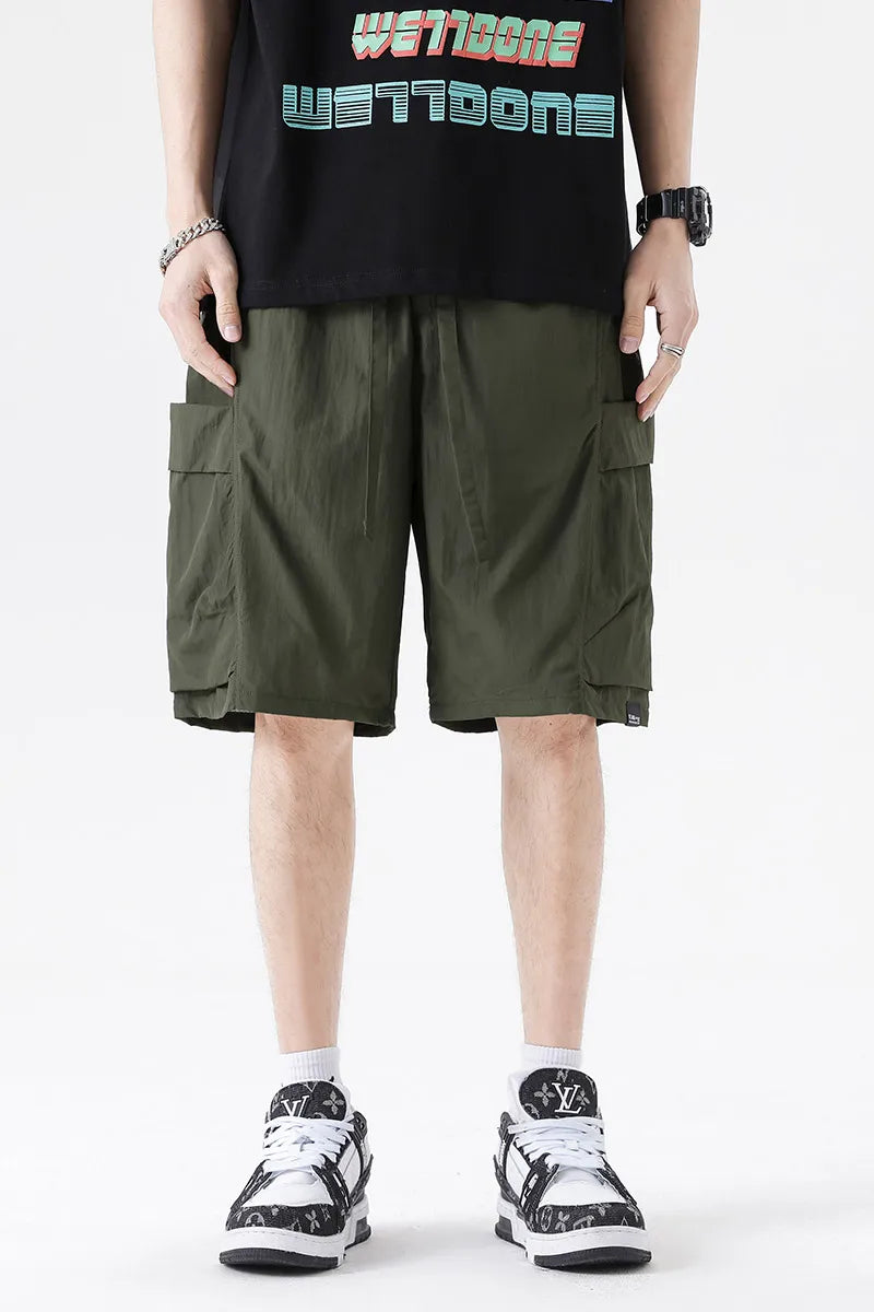 Men's shorts for summer with embroidered letters