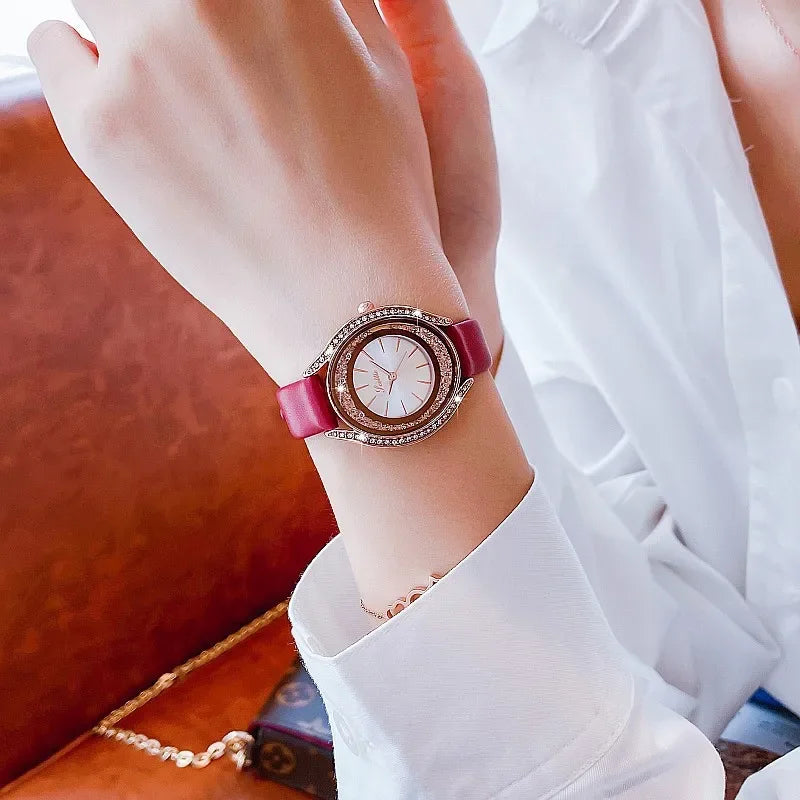 Women Luxury  Quartz Wristwatch Diamond Fashion Ladies Wrist Watch