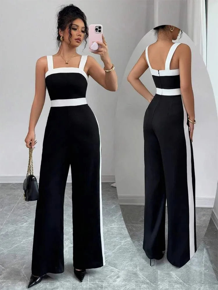 Women's Casual Black Jumpsuit