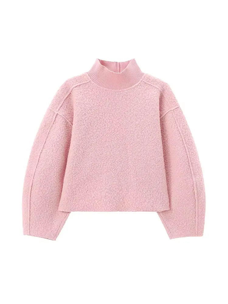 HH Sweatshirts Turtleneck Long Sleeve Pullover for Women