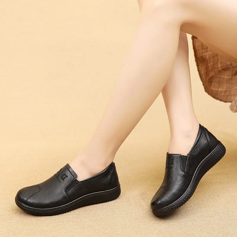 woman casual walking shoes grandma ladies comfort moccasins