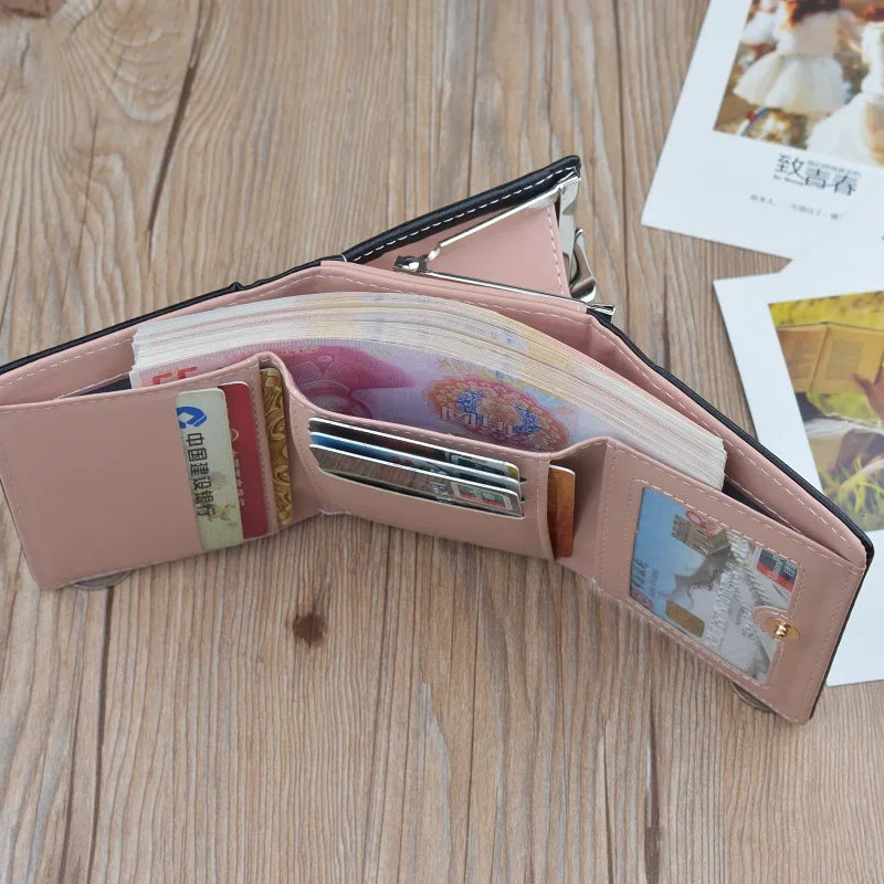 Small Women Wallet Short Women's Wallet