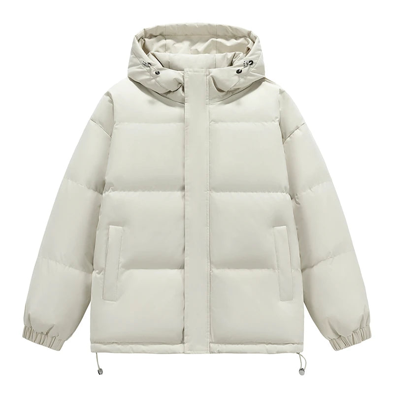 Men's Puffer Jacket  Hip Hop Hooded Coat