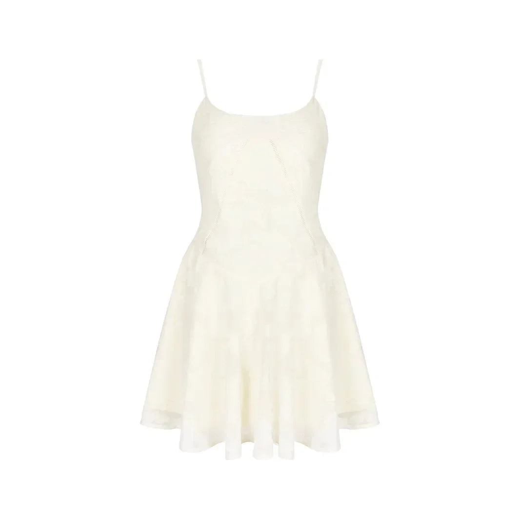 Women Fashion Casual  A Line Dress Lace Up Elegant Graduation Birthday Dress