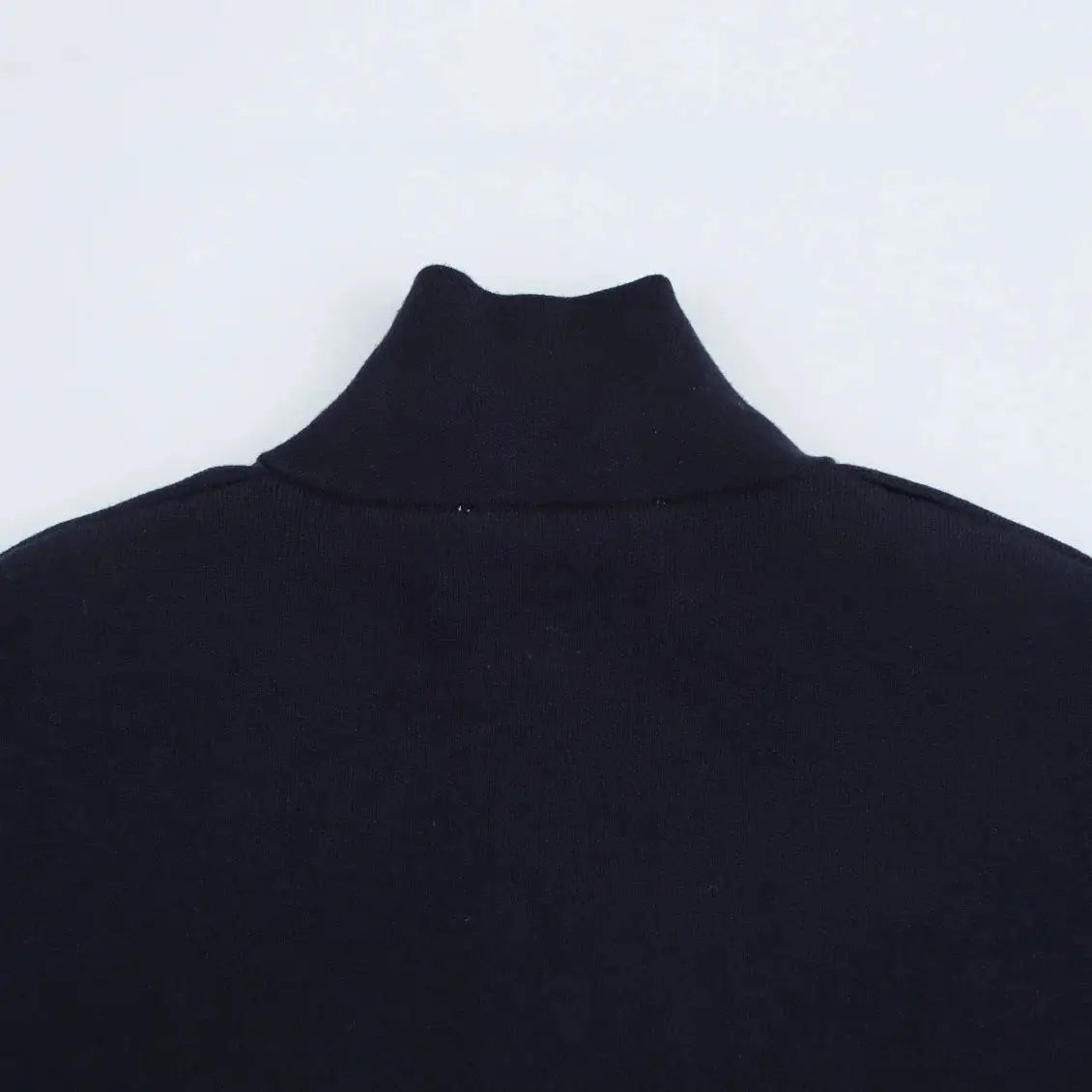 Women Black Cropped Coat  Casual Elegant Coat
