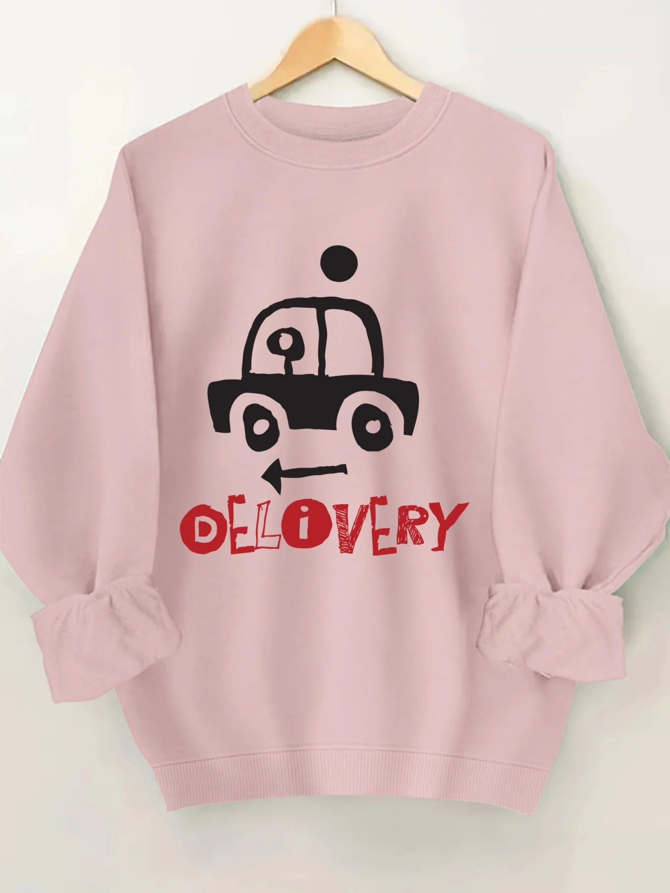 round Neck Sweatshirt for Women  Casual Streetwear