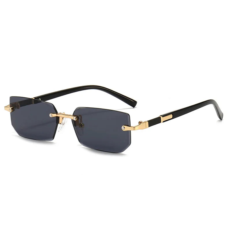 Fashion Rimless Sunglasses Men Women Populare Frameless Sun Glasses