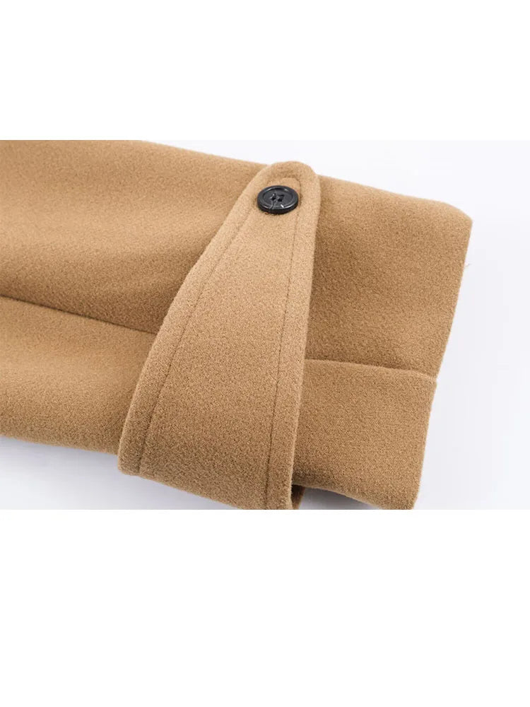 Versatile Loose Casual Coat  Single Breasted Long Sleeve Jacket