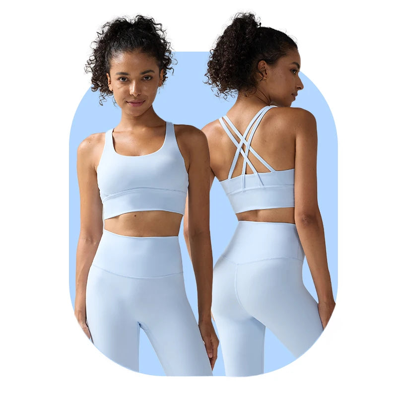 Women's Yoga Set Workout Set 2 Piece High Waist Yoga Leggings