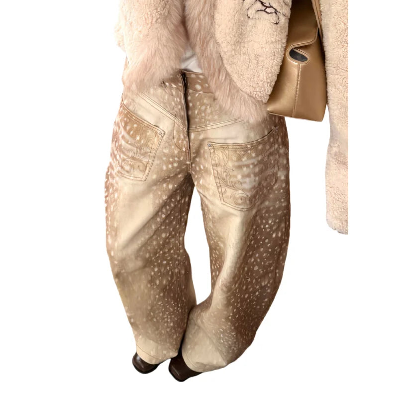 Women's Jeans Spring Retro E Girl Jeans