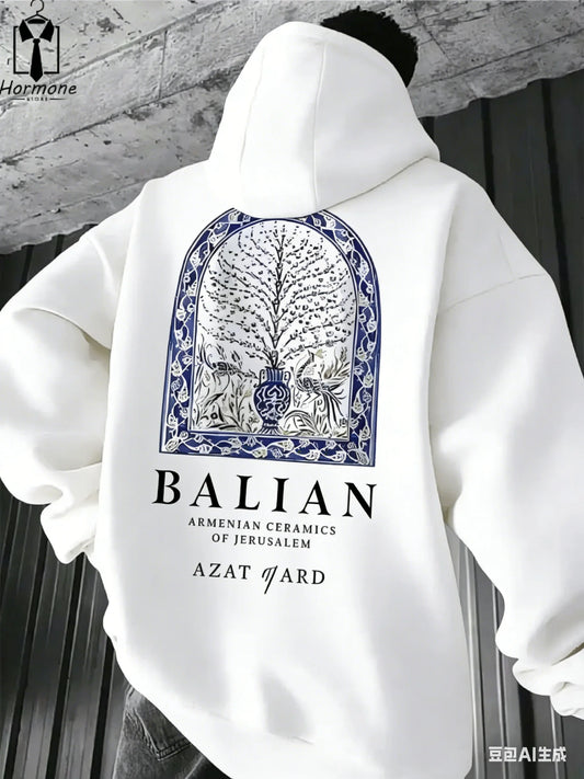 Men's Casual printed Hoodie