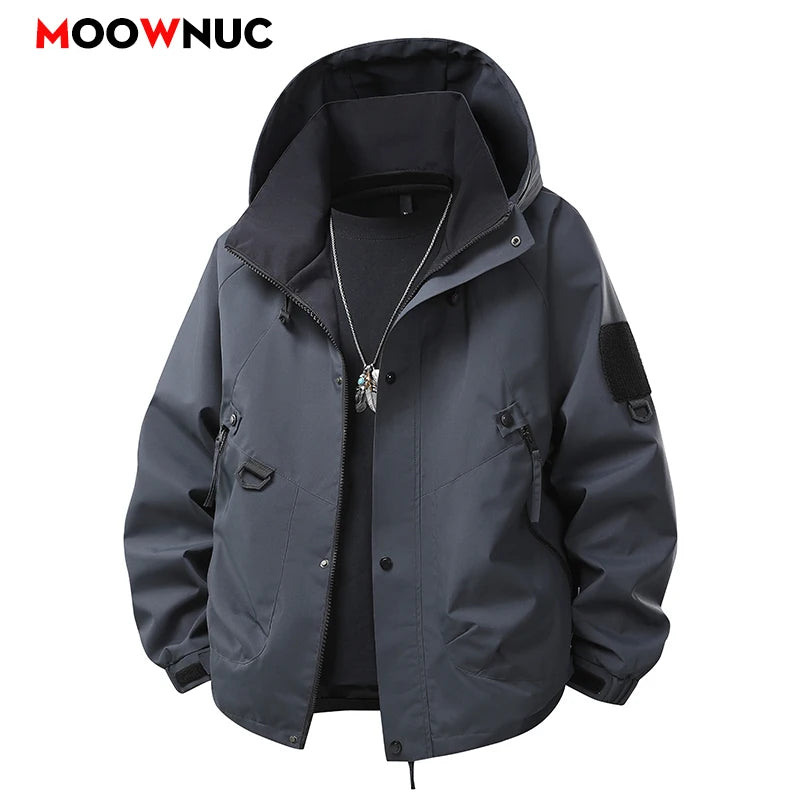 Men's Windbreaker Jacket  Casual Coat for Camping